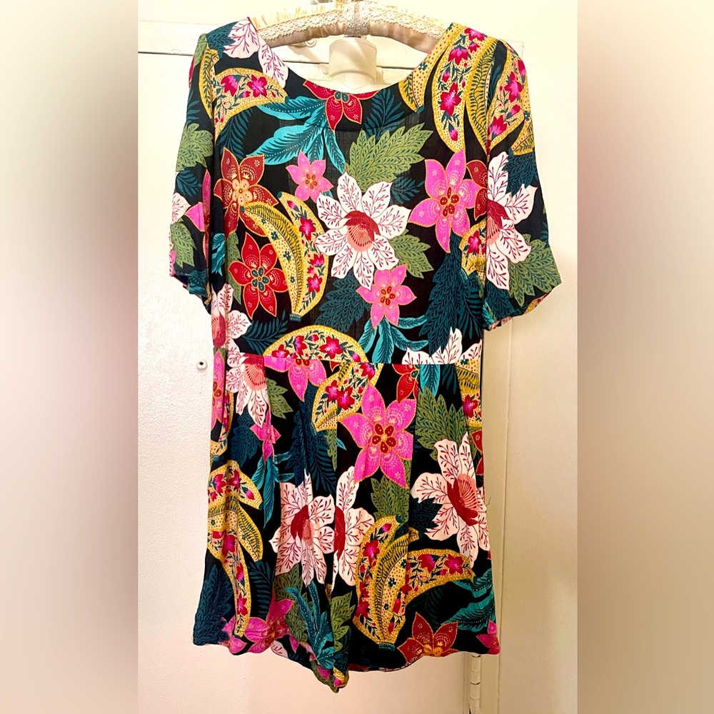 FARM Rio Tropical Romper, Size Medium